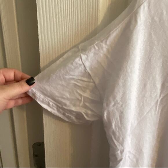 Mustard Seed Linen Blend Ruffle Crop Top Size Large - Picture 2 of 6